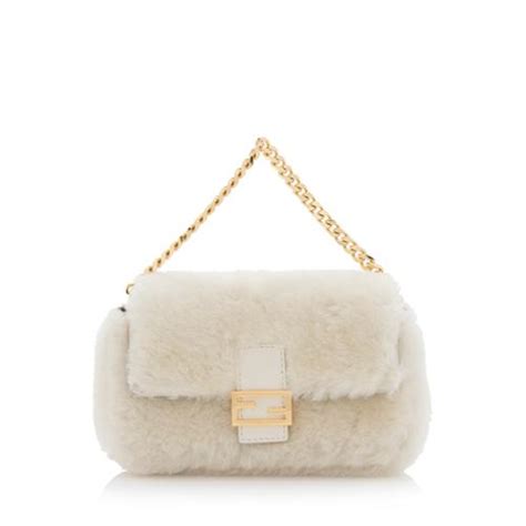 fendi mini baguette fur|Fendi mini baguette popular handbag.